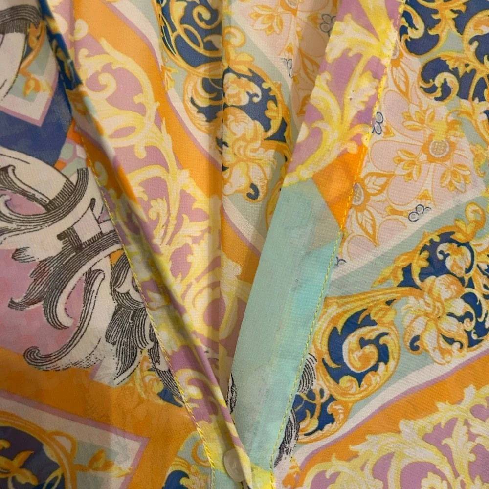 Timing Multicolor Patterned Blouse - Picture 5 of 5